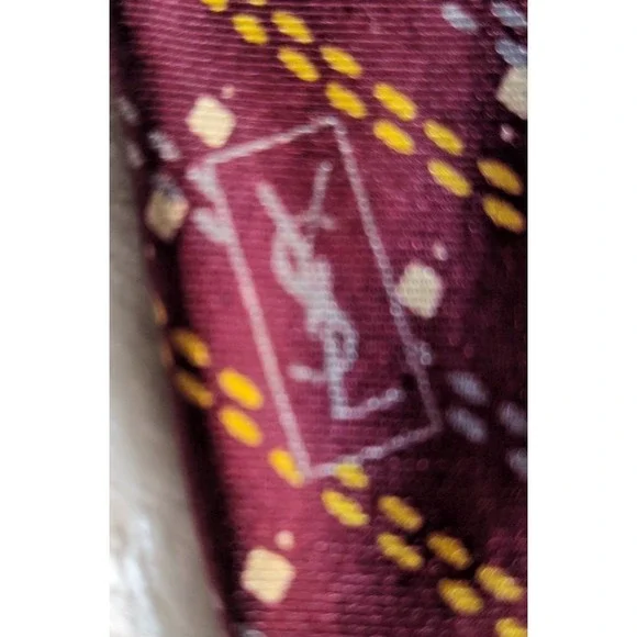 Yves Saint Laurent Ties YSL Lot Of 2 Designer Neck Ties Multi-Colored 1751 - Picture 5 of 8